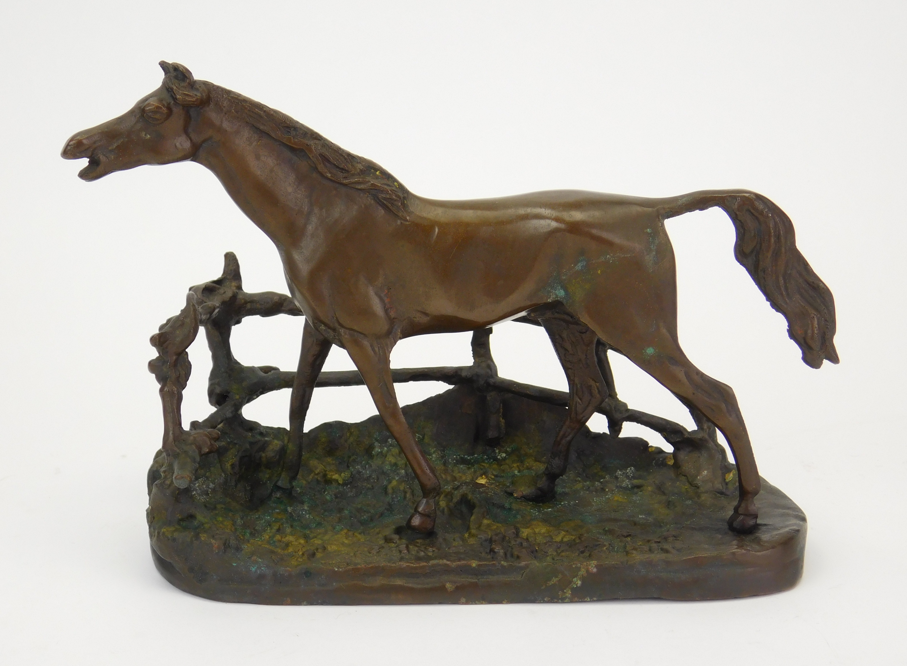 Appraisal: after Pierre Jules Mene French - Horse- bronze sculpture one