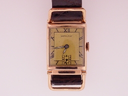 Appraisal: Hamilton rectangular Wilshire YGF model x mm This lot sold