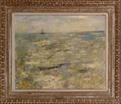 Appraisal: MAURICE STERNE - SEA SAND WIND Oil on canvas x