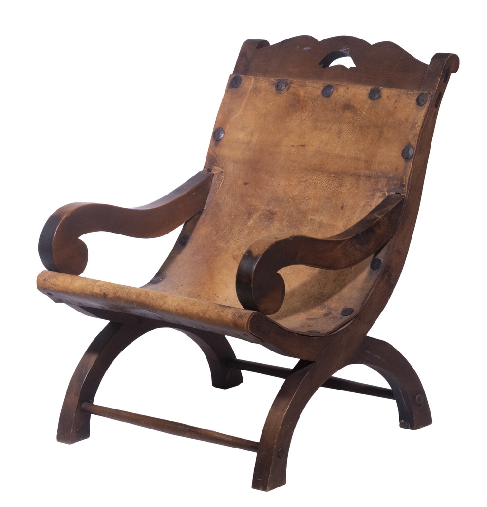 Appraisal: CAMPECHE ARMCHAIR AFTER WILLIAM SPRATLING - Circa s Mexican Hardwood