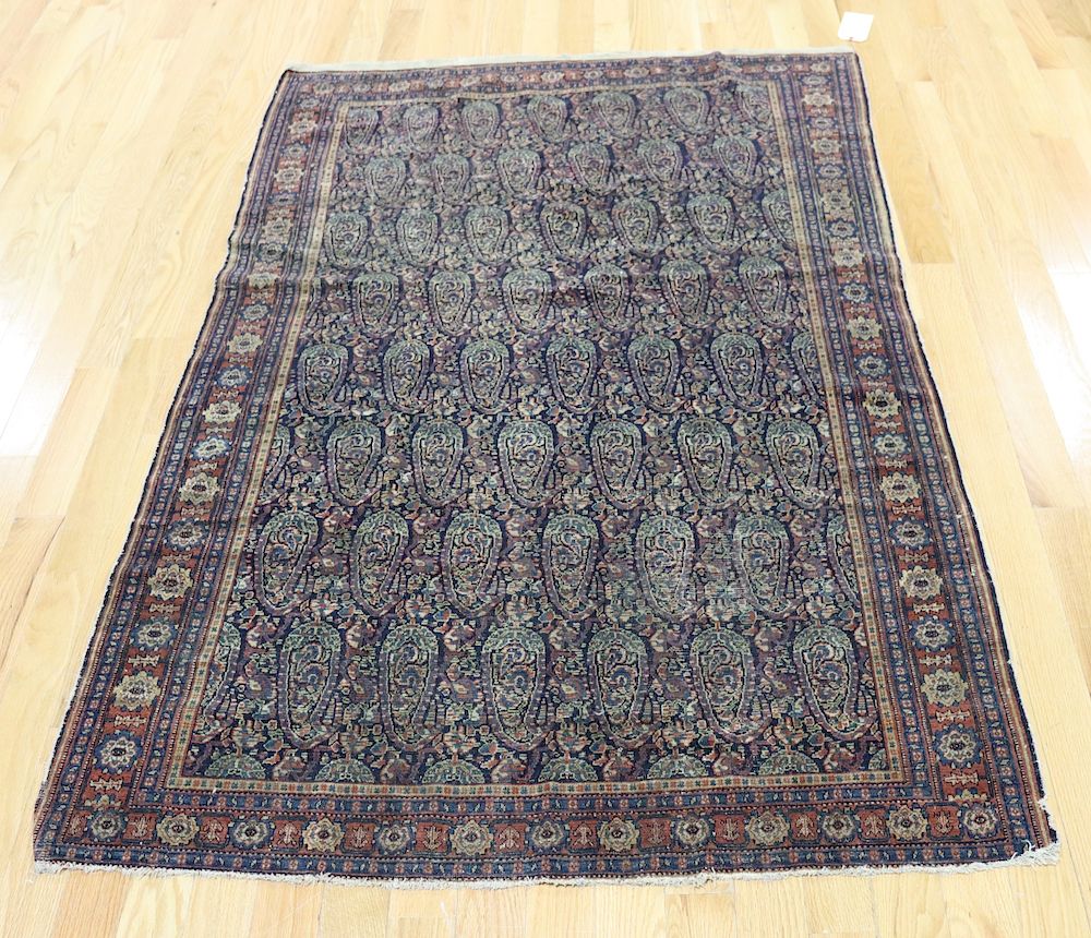 Appraisal: Antique And Finely Hand Woven Kerman Style Carpet From a