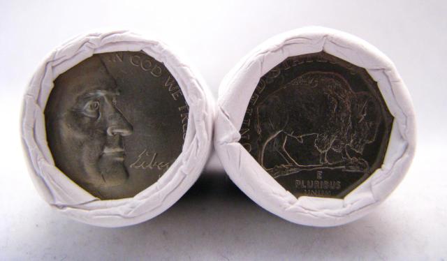 Appraisal: Two Rolls of Uncirculated Buffalo nickels