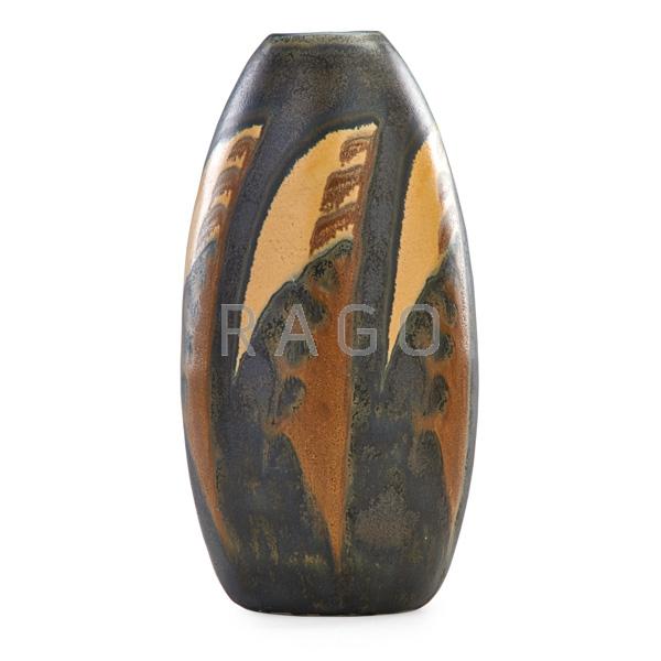 Appraisal: CHARLES CATTEAU BOCH FRERES Stoneware vase Condition Report Excellent condition