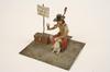 Appraisal: MINIATURE SCULPTURE - Charming lead and tin sculpture of man