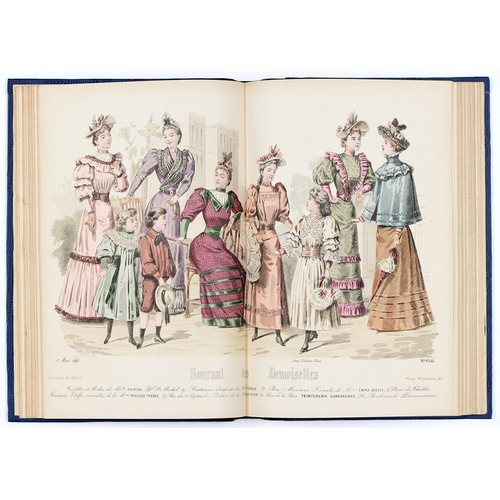 Appraisal: Fashion Journal des Demoiselles four bound volumes hand coloured plates