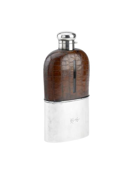 Appraisal: A Goliath sized hip flask John Dixon Sons Sheffield of