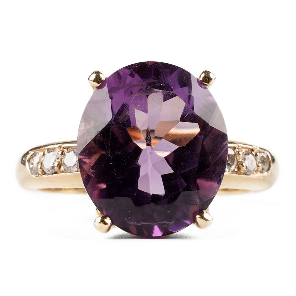 Appraisal: H Stern K Gold Amethyst Diamond Ring H Stern K