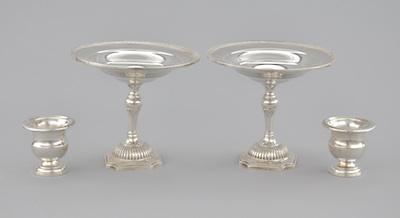 Appraisal: A Pair of Sterling Silver Compotes and a Pair of