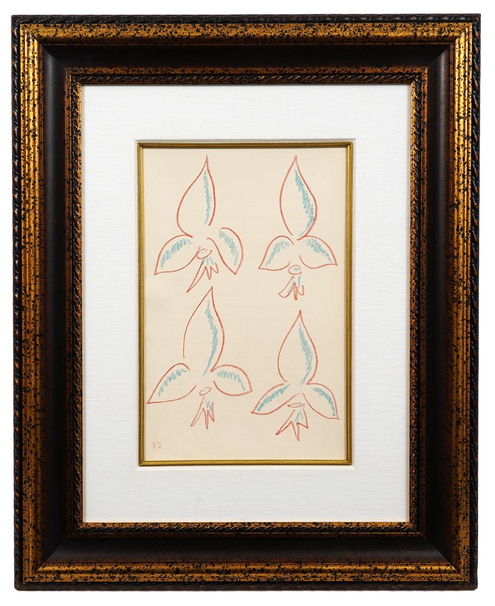 Appraisal: HENRI MATISSE 'FLEUR-DE-LYS' LITHOGRAPH ON PAPERHenri Matisse French - 'Fleur-de-lys