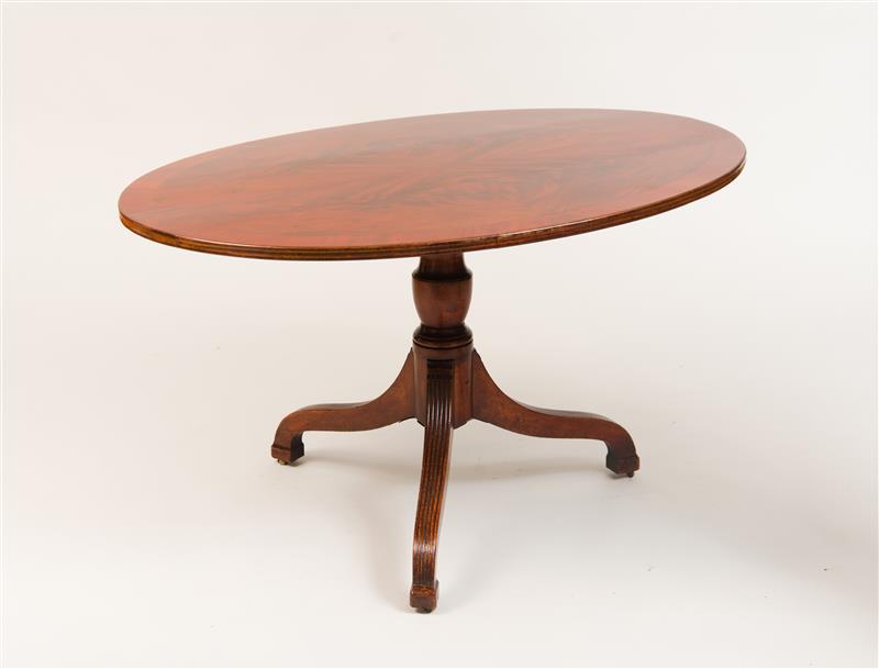 Appraisal: Late George III Mahogany Quarter-Veneered Breakfast Table x x in