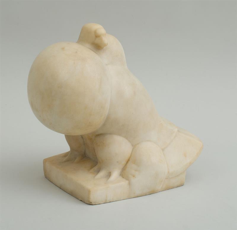 Appraisal: REUBEN NAKIAN - POUTER PIGEON Marble incised 'Nakian' and dated