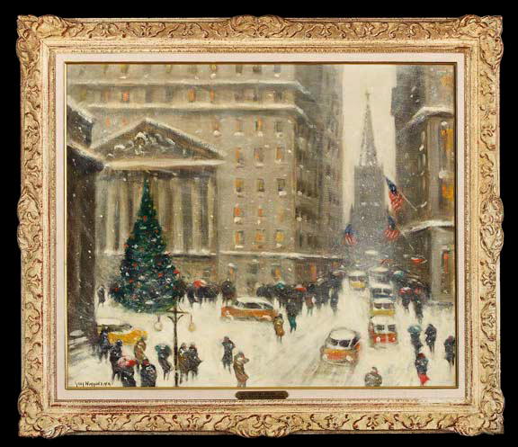 Appraisal: Guy Carleton Wiggins American New York - Yuletide at Broad