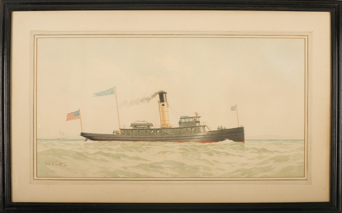 Appraisal: FREDERICK S COZZENS AMERICAN - THE TUGBOAT quot ADMIRAL DEWEY