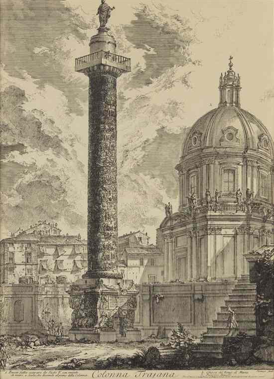 Appraisal: Giovanni Battista Piranesi Italian - Colonna Trajana from Vedute di