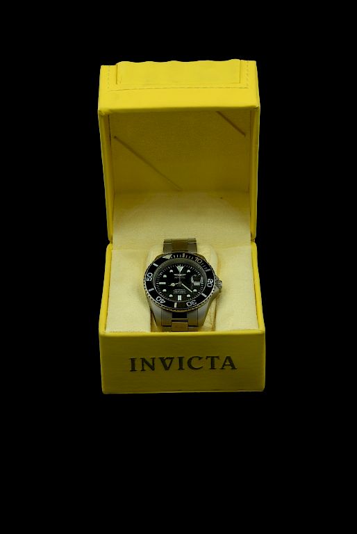 Appraisal: Automatic Profesional ' Invicta Black Dial Invicta Black Dial Packaging