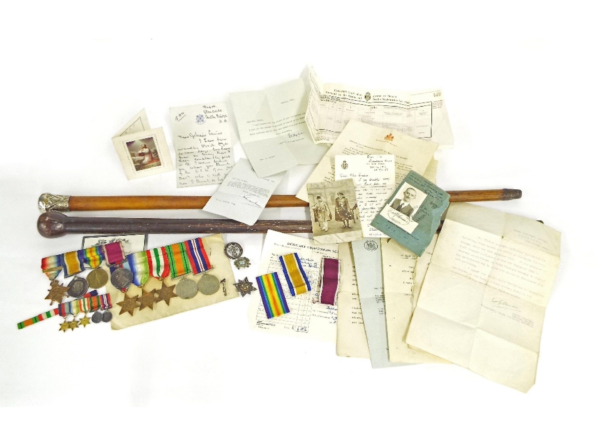 Appraisal: Large collection of medals and ephemera relating to Sergeant Edward