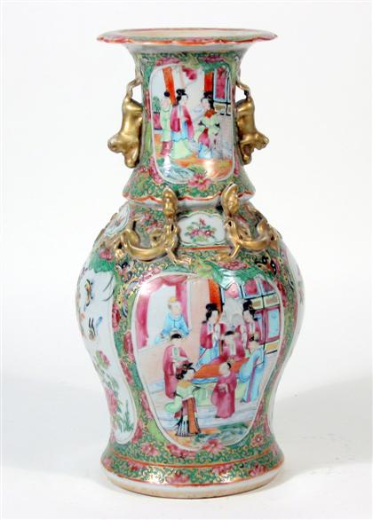 Appraisal: Chinese rose medallion porcelain vase th century