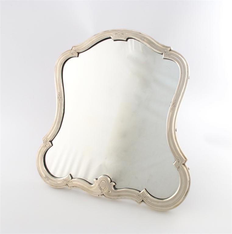 Appraisal: An Austro-Hungarian silver dressing table mirror