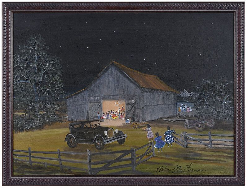 Appraisal: Helen La France Kentucky born Barn Dance signed lower right