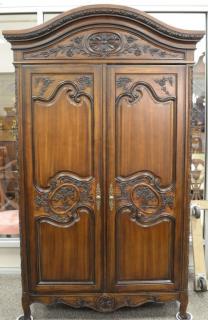 Appraisal: Louis XV style two door cabinet ht wd dp Louis