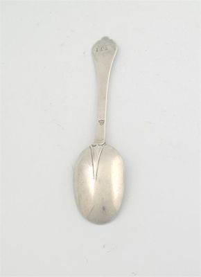 Appraisal: An interesting trefid spoon with a ribbed rattail and scratched