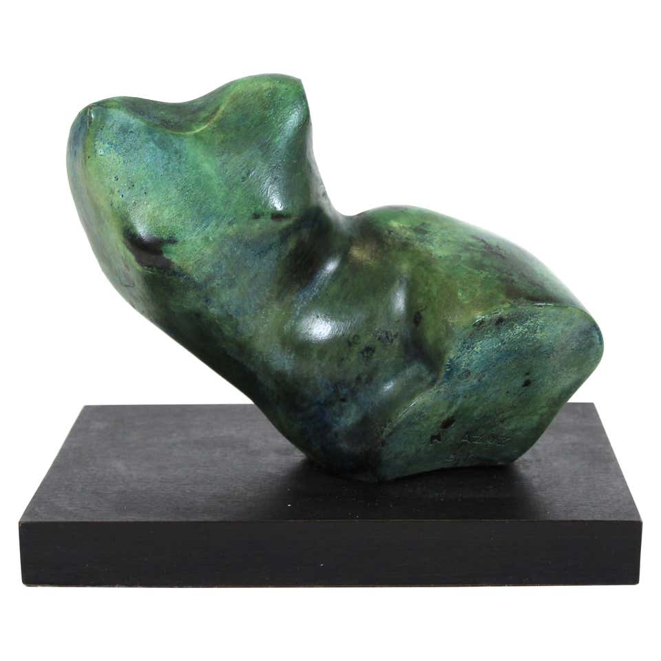 Appraisal: HAIM AZUZ MODERN ODALISQUE SCULPTURE Haim Azuz Israeli-Turkish b modern