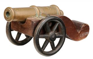 Appraisal: Black Powder Signal Cannon late th century - in brass