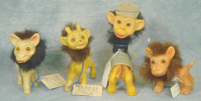 Appraisal: Lot of Troll Animals Hong Kong and Japan marked to