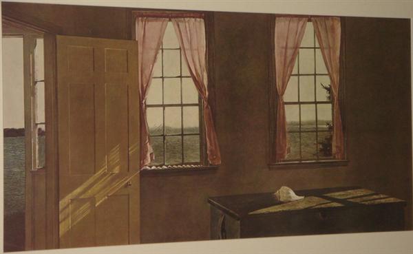 Appraisal: Andrew Wyeth American b color print Her Room x matted