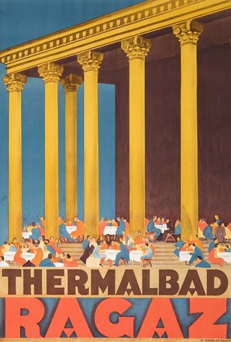 Appraisal: W TANNER THERMALBAD RAGAZ x inches A Tr b Cie