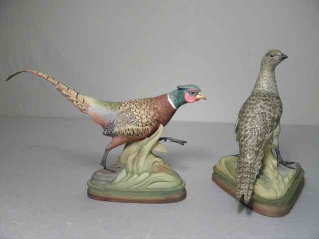 Appraisal: Pair of Boehm ''Ringed Necked Pheasants'' Includes male sculpture and