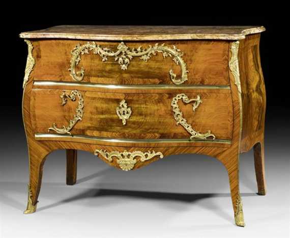 Appraisal: COMMODE Louis XV by M FUNK Math us Funk -