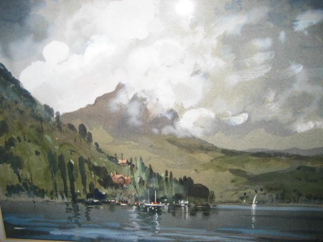 Appraisal: JOHN BARRY HASTE - Lake Lucerne and Mount Pilatus watercolour