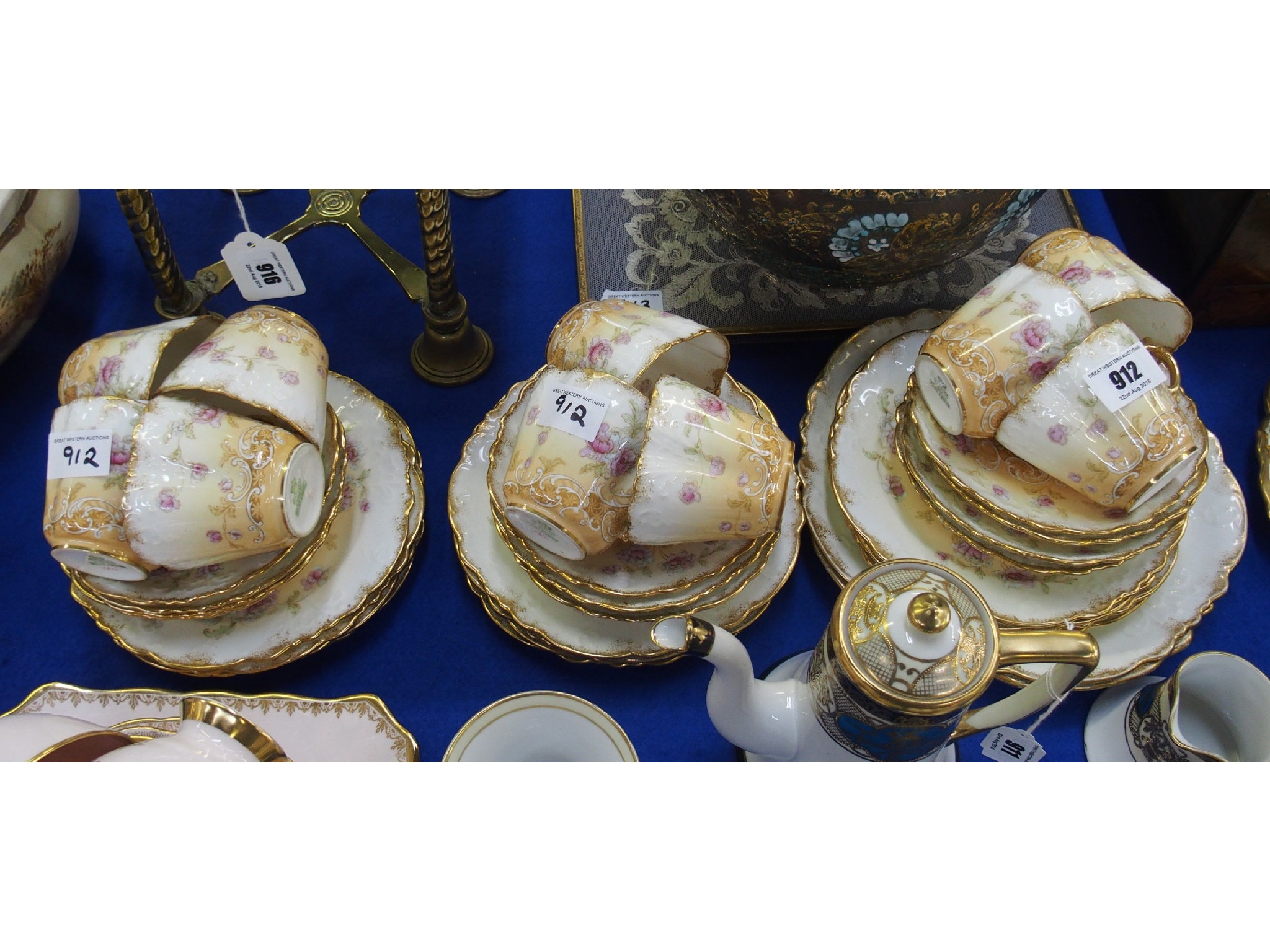 Appraisal: Aynsley Victorian tea set for ten