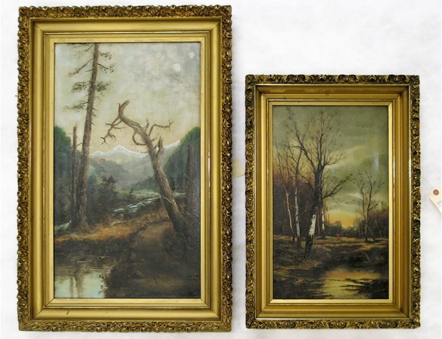 Appraisal: TWO LANDSCAPE OILS ON CANVAS Willa M Brown Oregon born