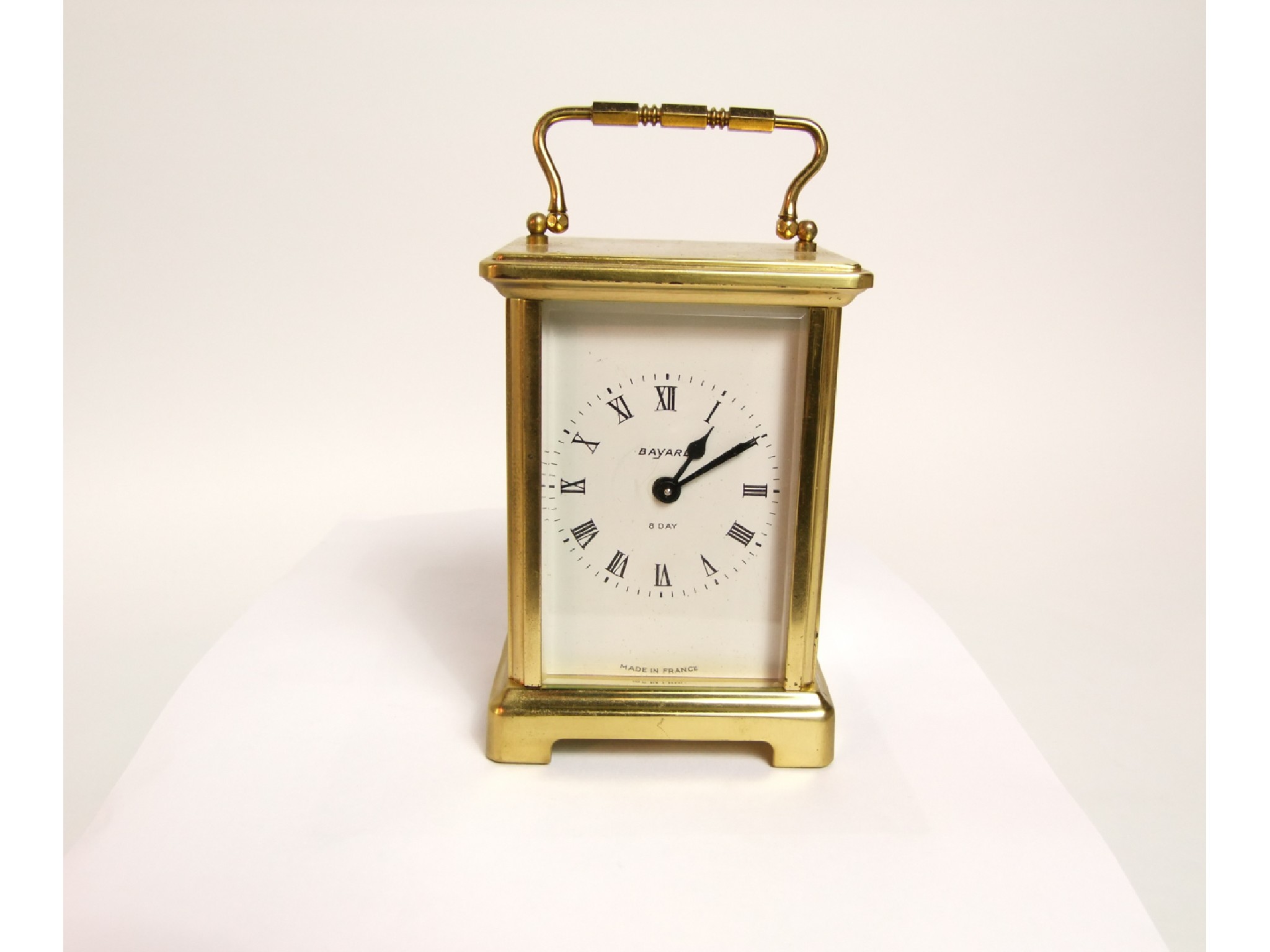 Appraisal: A Bayard carriage clock in brass case with eight day