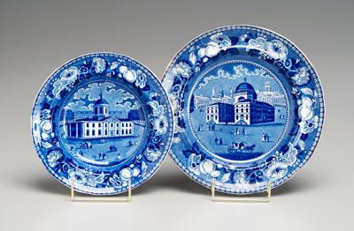 Appraisal: Historic Staffordshire Baltimore blue transfer plate with fruit and flower