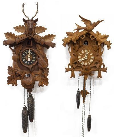 Appraisal: lot of German Black Forest cuckoo clocks thc each in