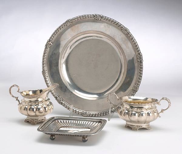 Appraisal: A group of sterling and plated itemsTiffany amp Co New