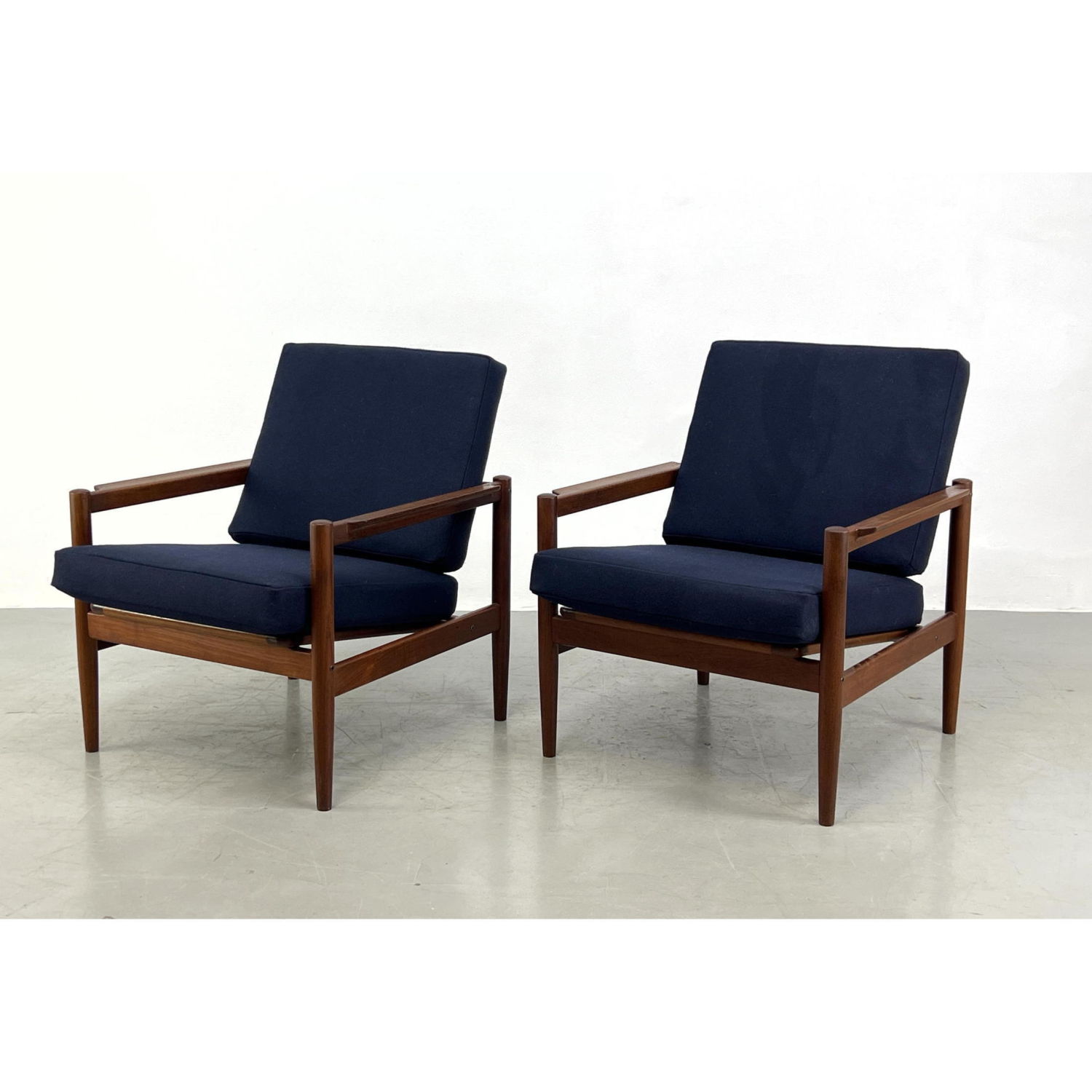 Appraisal: Pair Borge Jensen for Bernstorffsminde Mobelfabrik Teak Lounge Chairs new