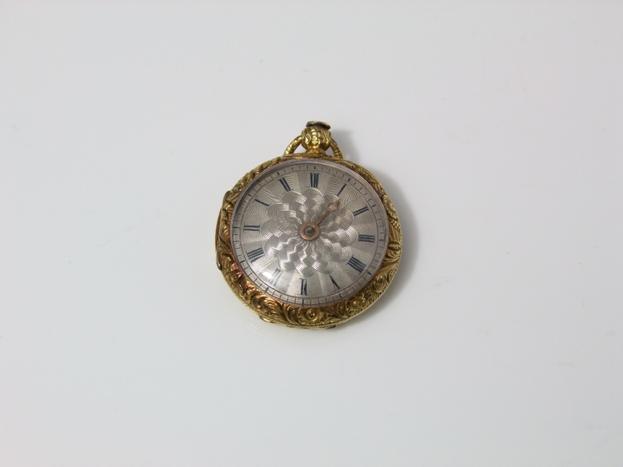 Appraisal: A late th century gold dress watch the case with