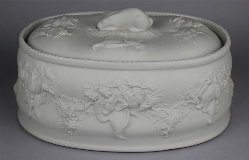 Appraisal: MANCIOLI FOR TIFFANY CO OVAL BISCUIT TUREEN AND COVER impressed