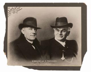 Appraisal: Kellar Harry Portrait of Harry Kellar and Felecien Trewey inscribed