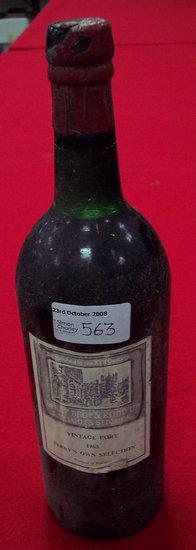 Appraisal: Additional LotVintage Port bottled by Berry Brothers and Rudd bottle