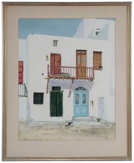 Appraisal: Philip Anthony Moose North Carolina - Mykonos House Greece with