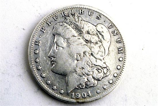 Appraisal: -S Morgan Silver Dollar Worn condition