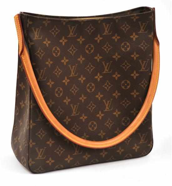 Appraisal: A LOOPING SHOULDER BAG BY LOUIS VUITTON Styled in monogram