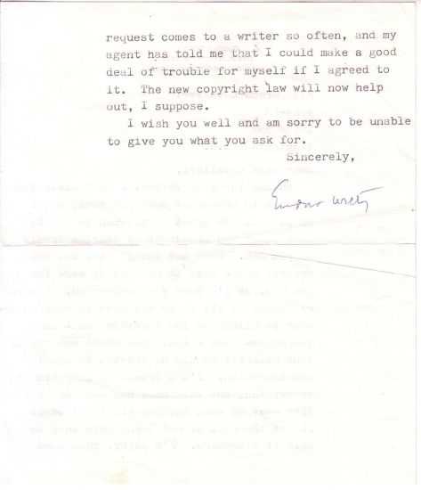 Appraisal: WELTY EUDORA Typed Letter Signed with holograph corrections to writer