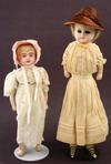 Appraisal: DOLLS - Lot of two composition dolls one has blue