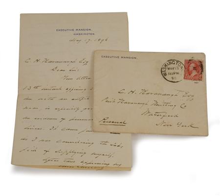 Appraisal: CLEVELAND GROVER Fourteen autograph letters signed by Grover Cleveland Estimate